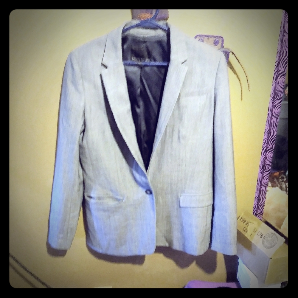 Banana Republic heather gray Blazer size 8
